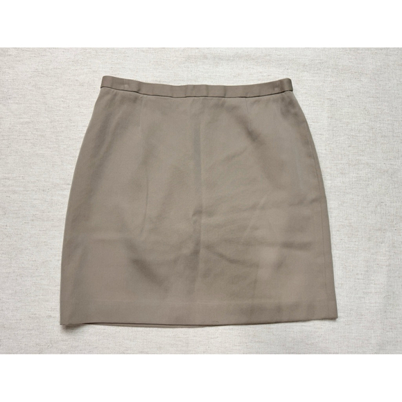 J.Crew Dresses & Skirts - J Crew Women’s Wool Skirt size P12 Tan Khaki Corporate Business Academia Career